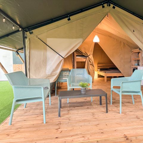 TENTE TOILE ET BOIS 4 personnes
