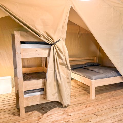 Tente en toile et en bois 4 personnes