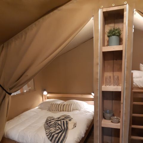 Tente en toile et en bois 5 personnes