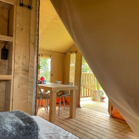 Tente en toile et en bois 5 personnes
