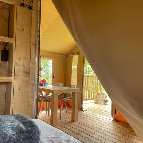 Tente en toile et en bois 5 personnes