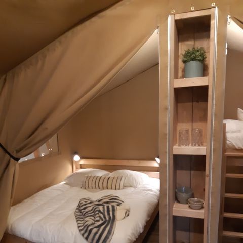 Tente en toile et en bois 5 personnes