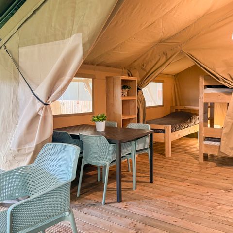TENTE TOILE ET BOIS 5 personnes