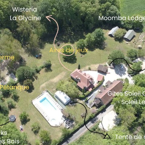 Tente en toile et en bois 5 personnes - Lodge de luxe avec sanitaires
