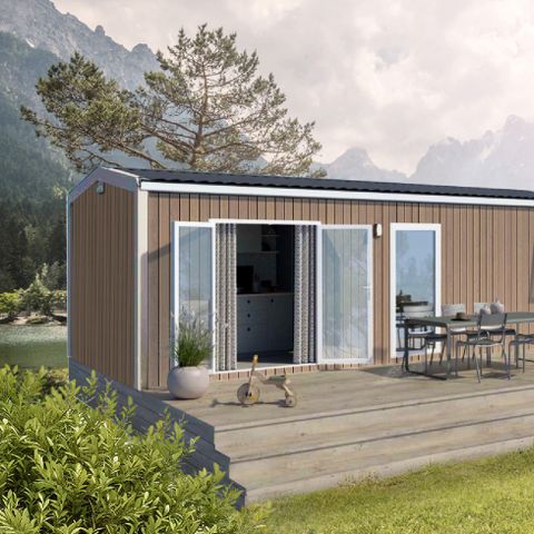 MOBILHOME 4 personnes - Mobil home Premium - 2 chambres - terrasse semi-couverte vue mer