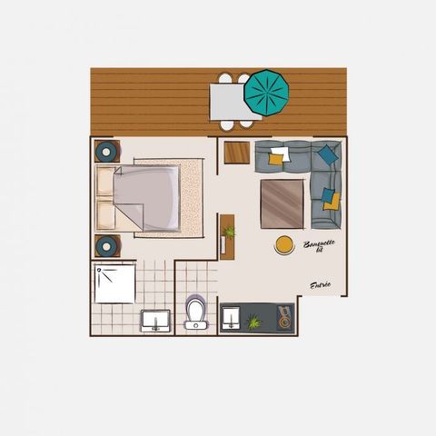 STUDIO 3 personnes - Petit studio