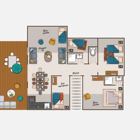 APPARTEMENT 10 personnes - Appartement Maxi tribu