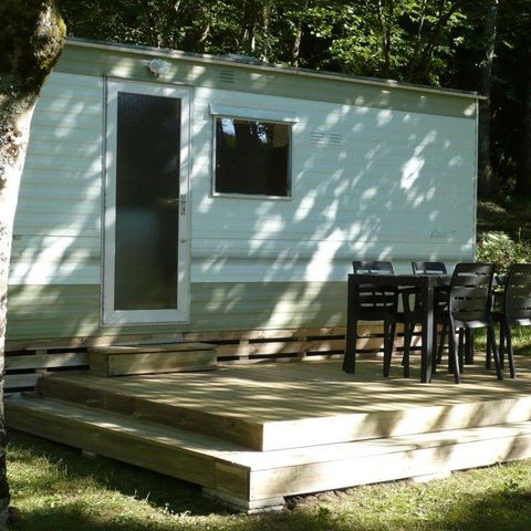 MOBILHOME 4 personnes - Tilleul Eco (2 adultes + 2 enfants) - 2 chambres sans sanitaire + terrasse 12.50m²