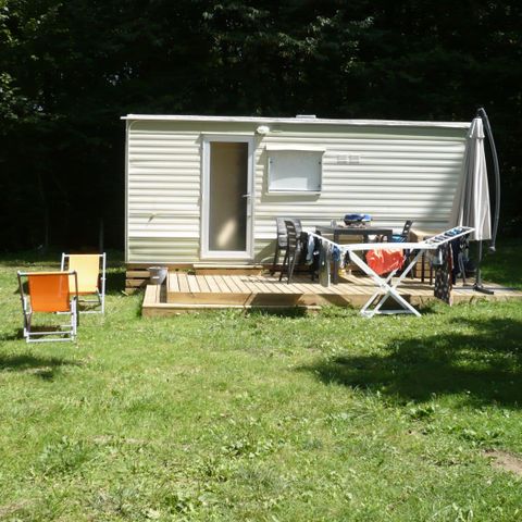 MOBILHOME 4 personnes - Tilleul Eco (2 adultes + 2 enfants) - 2 chambres sans sanitaire + terrasse 12.50m²