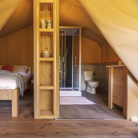 TENTE TOILE ET BOIS 3 personnes - GLAMPING T1