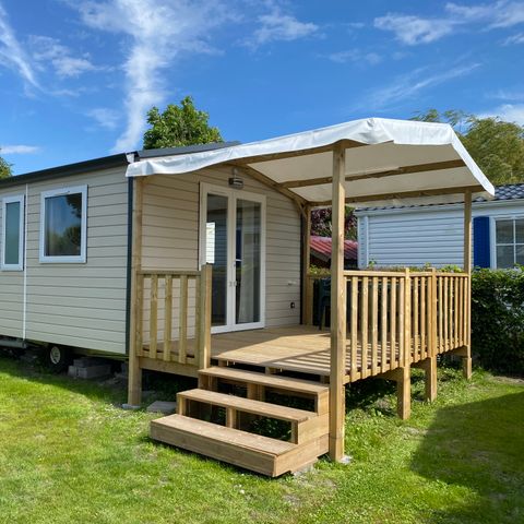 MOBILHOME 2 personnes - 1 chambre - terrasse couverte