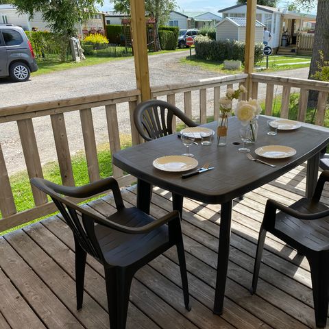 MOBILHOME 4 personnes - 2 chambres - terrasse couverte