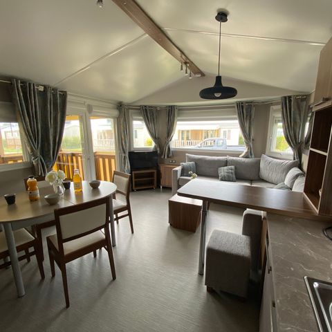 MOBILHOME 4 personnes -  2 chambres - terrasse couverte - Prestige
