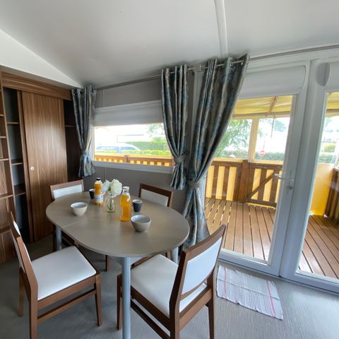 MOBILHOME 4 personnes -  2 chambres - terrasse couverte - Prestige