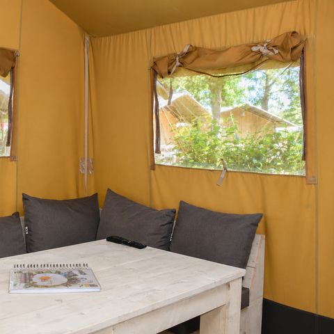 Tente en toile et en bois 4 personnes - Confort