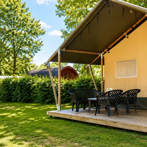 TENTE TOILE ET BOIS 4 personnes - Confort