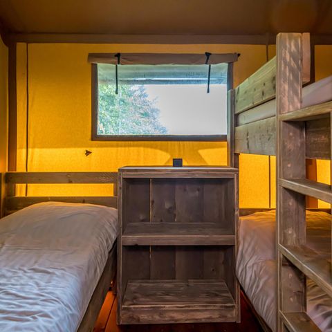 TENTE TOILE ET BOIS 7 personnes - Lodge de glamping