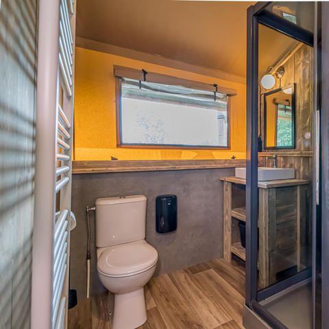 TENTE TOILE ET BOIS 7 personnes - Lodge de glamping