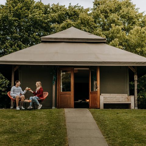TENTE TOILE ET BOIS 4 personnes - Cocoon