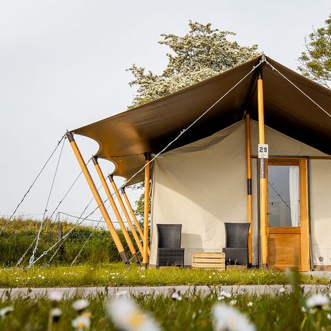 Tente en toile et en bois 4 personnes