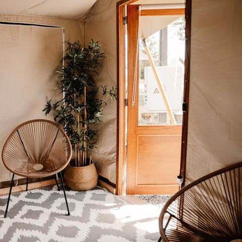 Tente en toile et en bois 4 personnes