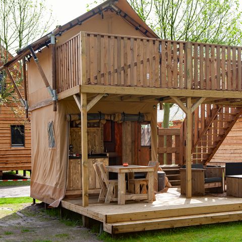 Tente en toile et en bois 2 personnes - Bos Lodge Junior