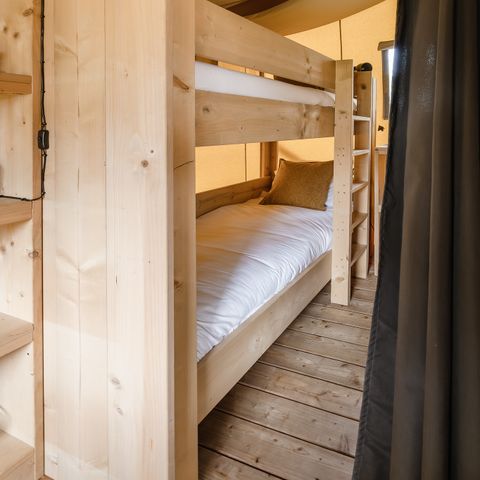 Tente en toile et en bois 4 personnes - La tente « De Bos » - Poêle