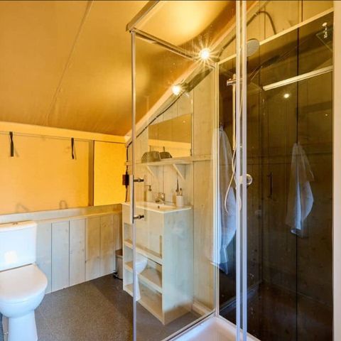TENTE TOILE ET BOIS 9 personnes - Tente Safari 9 personnes - 4 chambres