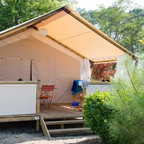 TENTE TOILE ET BOIS 4 personnes - Lodge Maasai (MA4)