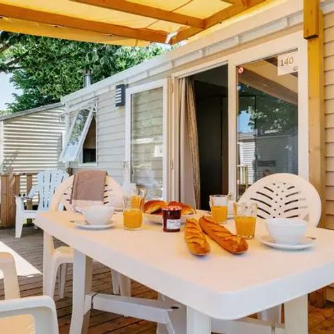 MOBILHOME 6 personnes - Comfort | 3 Ch. | 6 Pers. | Terrasse surélevée | Clim.
