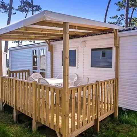 MOBILHOME 6 personnes - Comfort | 3 Ch. | 6 Pers. | Terrasse surélevée | Clim.