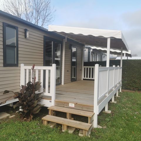 MOBILHOME 5 personnes - SAM - COTTAGE CONFORT 2ch/ 4/5p - 30m² - Terrasse couverte