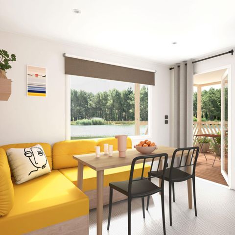 Mobilhome 4 personnes - LOISIRS CONFORT 2ch - 20m² - Terrasse Intégrée 4 pers