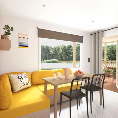 MOBILHOME 4 personnes -  SAM - LOISIRS CONFORT 2ch/ 4p - 20m² - Terrasse Intégrée
