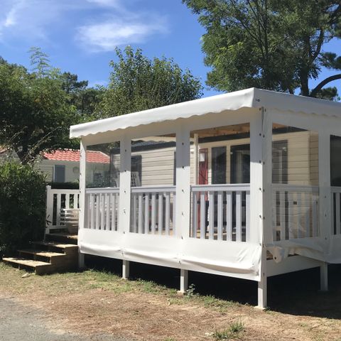 MOBILHOME 8 personnes - SAM - SUNELIA PRESTIGE 4ch/ 8p - 40m² - Terrasse couverte