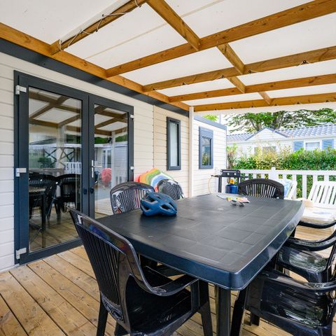 MOBILHOME 8 personnes - DIM - SUNELIA PRESTIGE 4ch/ 8p - 40m² - Terrasse couverte