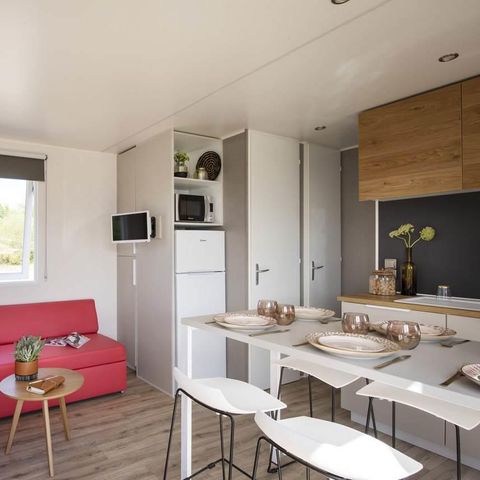 MOBILHOME 6 personnes - SAM - COTTAGE CONFORT 3ch/ 6p - 35m² - Terrasse parasol