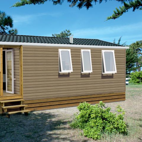 MOBILHOME 4 personnes - Loggia 25m² + terrasse - 2 chambres