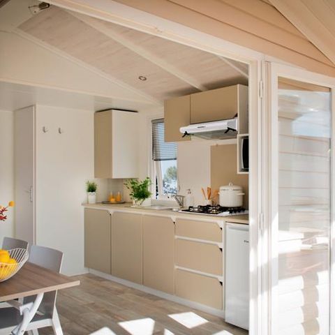 MOBILHOME 4 personnes - Loggia 25m² + terrasse - 2 chambres