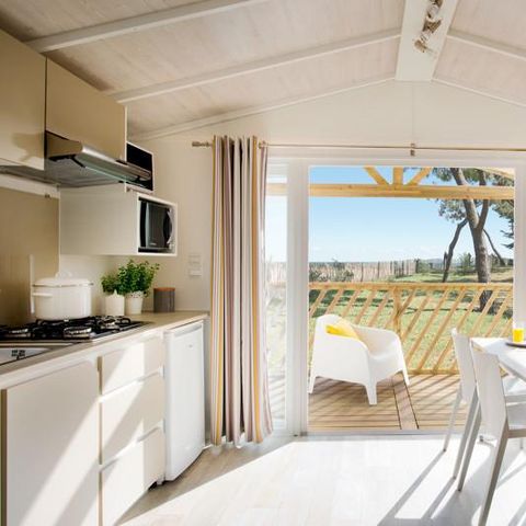 MOBILHOME 4 personnes - Loggia 25m² + terrasse - 2 chambres