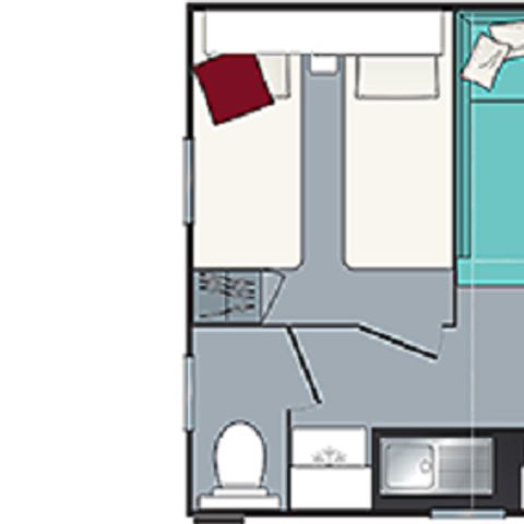 MOBILHOME 5 personnes - Confort 2 chambres (dimanche/dimanche)