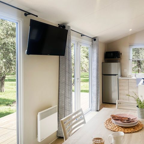 MOBILHOME 6 personnes - Mobil-home | Premium | 3 Ch. | 6 Pers. | Terrasse Lounge | Clim. | TV