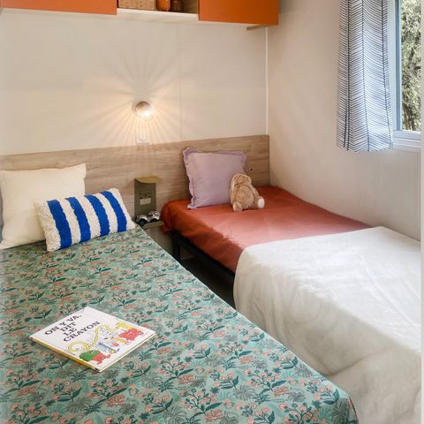 MOBILHOME 6 personnes - Mobil-home | Premium | 3 Ch. | 6 Pers. | Terrasse Lounge | Clim. | TV