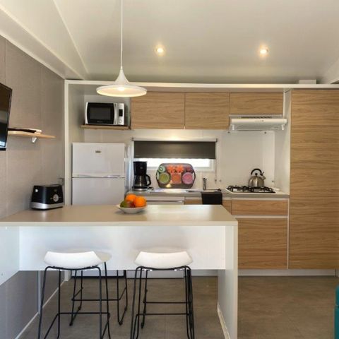 MOBILHOME 4 personnes - Cottage Antigua - 2 chambres - 2 salles de bains - Draps et serviettes inclus ****