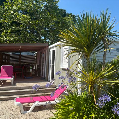 MOBILHOME 4 personnes - Cottage Premium - 2 chambres - 2 salles de bains - Draps, serviettes, plancha, forfait ménage inclus