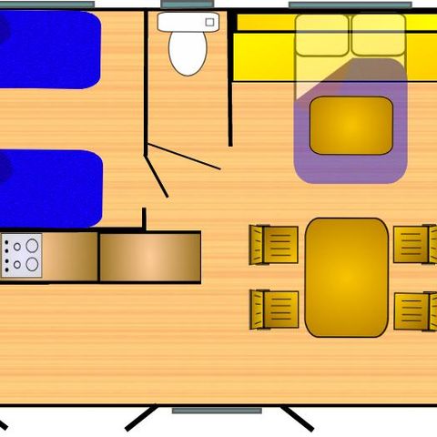 MOBILHOME 6 personnes - Riviera 860-2 CD