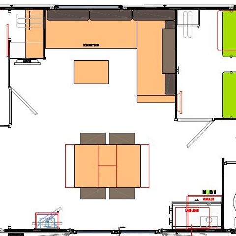 MOBILHOME 4 personnes - Macao