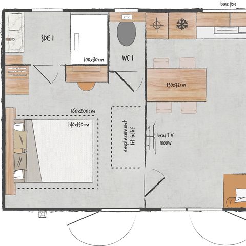 MOBILHOME 4 personnes - Premium 2ch.