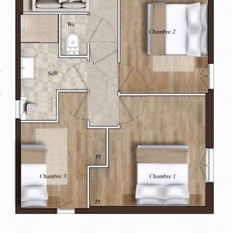 MAISON 6 personnes - VILLA COTTAGE 3 CHAMBRES