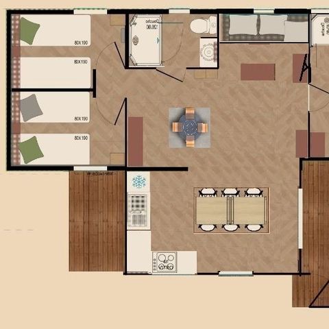 CHALET 8 personnes - MANYARA